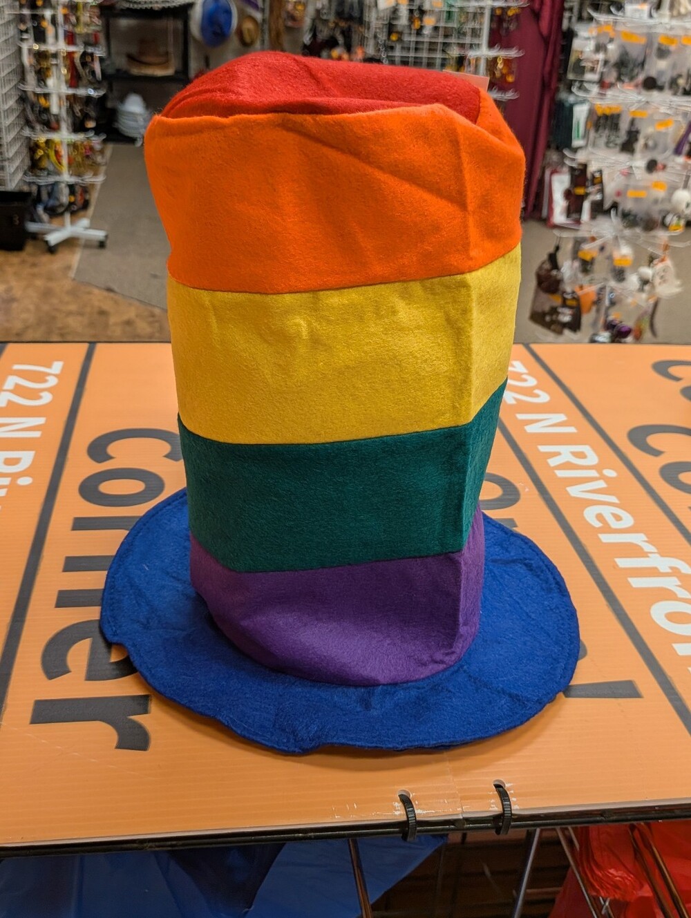 New Rainbow Stovepipe Cat In The Hat Hat